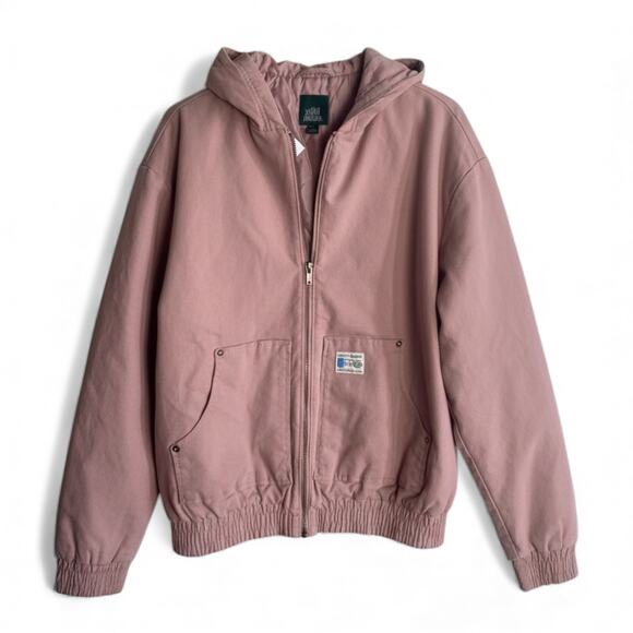 Women's Canvas Hooded Utility Jacket - Wild Fable - Pink XS - Picture 1 of 2